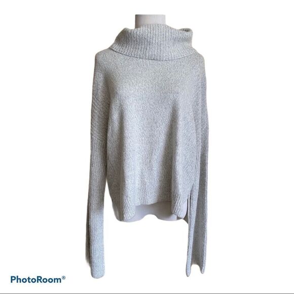 NWT! CALVIN KLEIN JEANS gray turtleneck sweater L - Picture 1 of 6